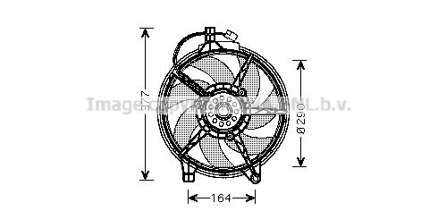 AVA QUALITY COOLING ventiliatorius, radiatoriaus MS7517